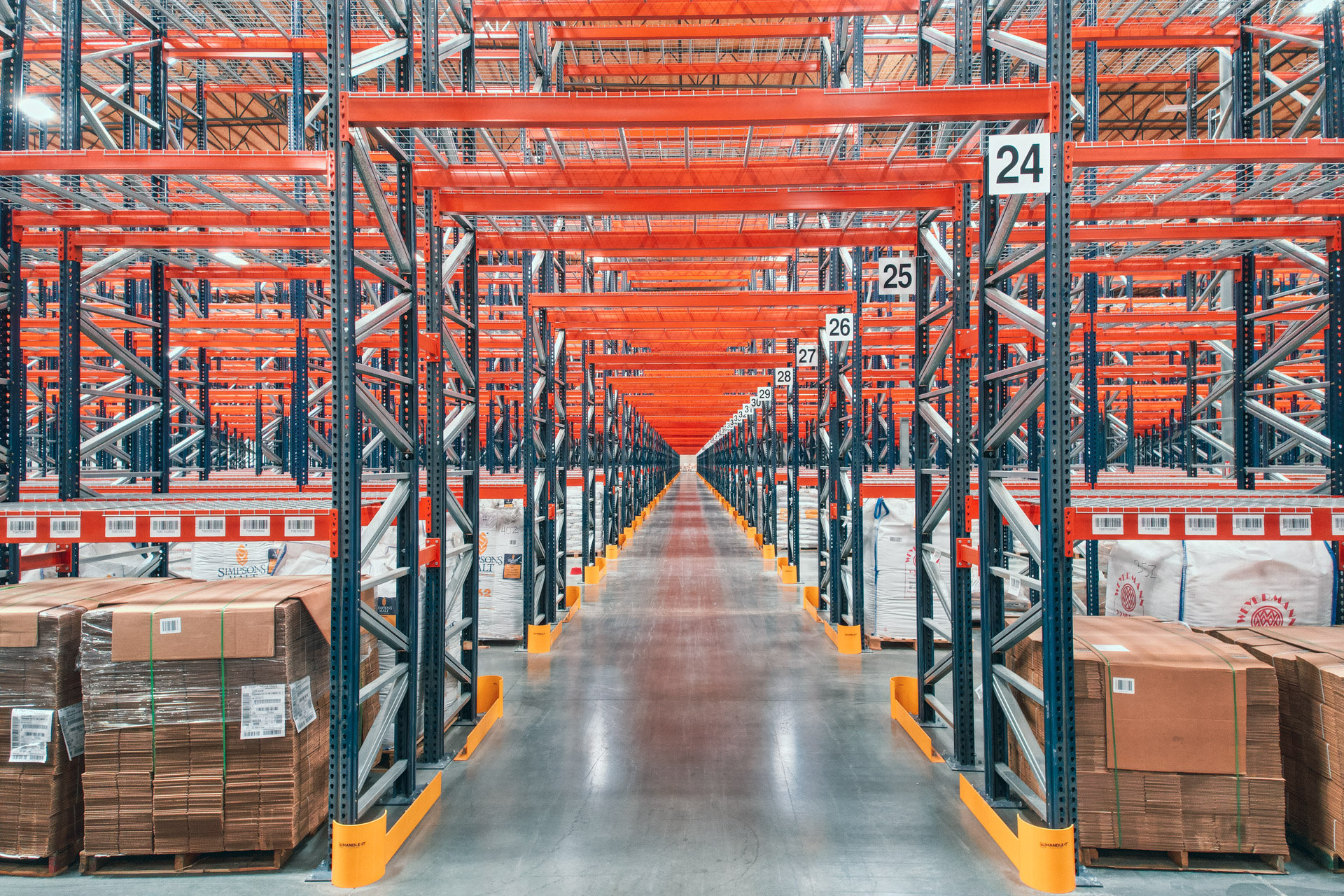 Industrial pallet racking installation in Catoosa warehouse