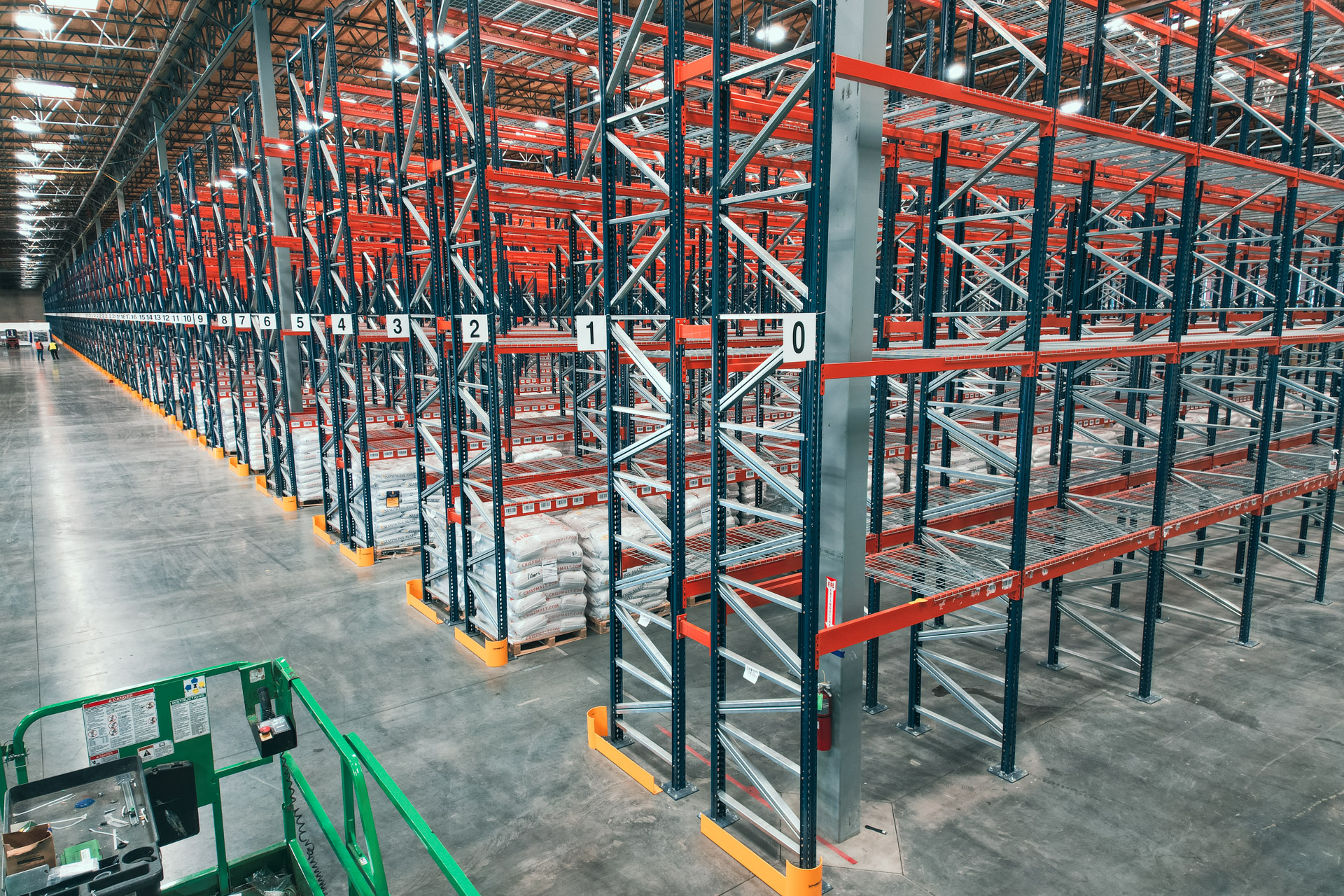 Warehouse pallet rack installation in Tulsa Oklahoma